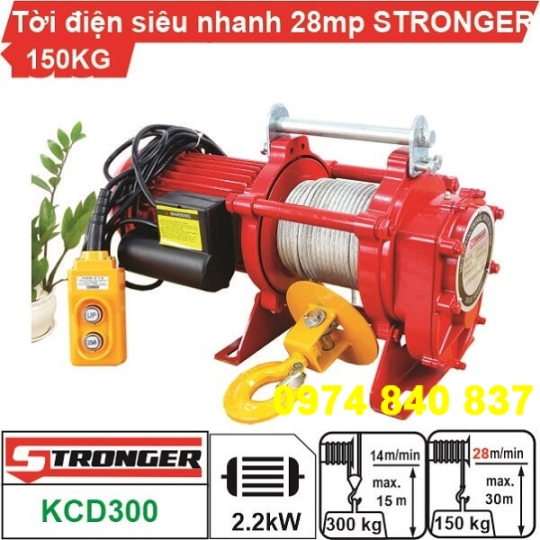 Tời dây Tời Điện siêu nhanh TĐ08